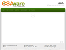 Tablet Screenshot of csaware.com