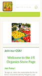 Mobile Screenshot of jrorganics.csaware.com