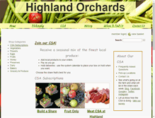 Tablet Screenshot of highlandcsa.csaware.com